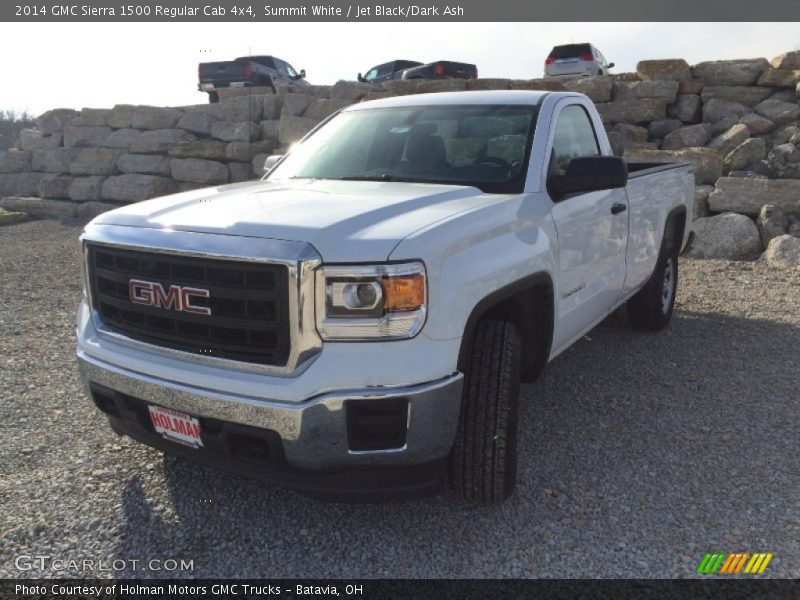 Summit White / Jet Black/Dark Ash 2014 GMC Sierra 1500 Regular Cab 4x4