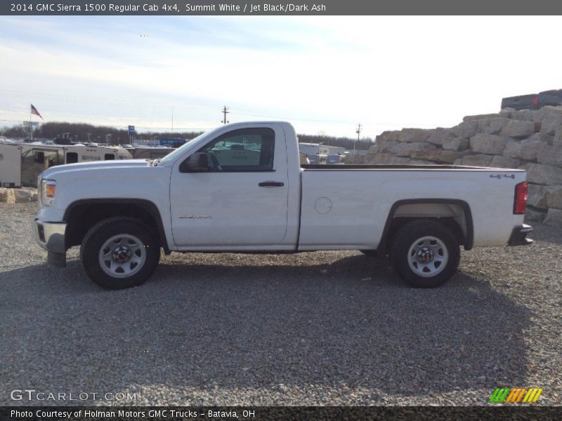 Summit White / Jet Black/Dark Ash 2014 GMC Sierra 1500 Regular Cab 4x4