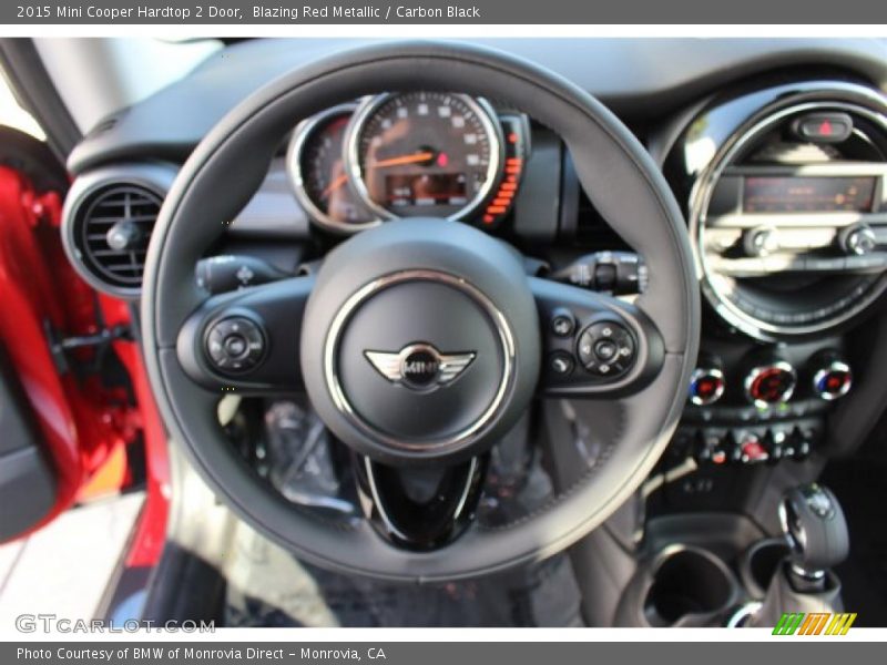 Blazing Red Metallic / Carbon Black 2015 Mini Cooper Hardtop 2 Door