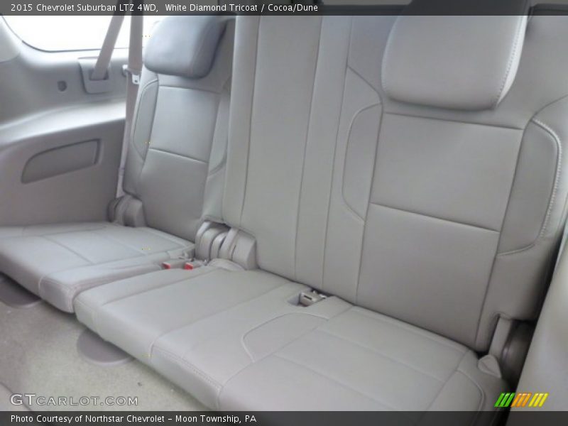 White Diamond Tricoat / Cocoa/Dune 2015 Chevrolet Suburban LTZ 4WD