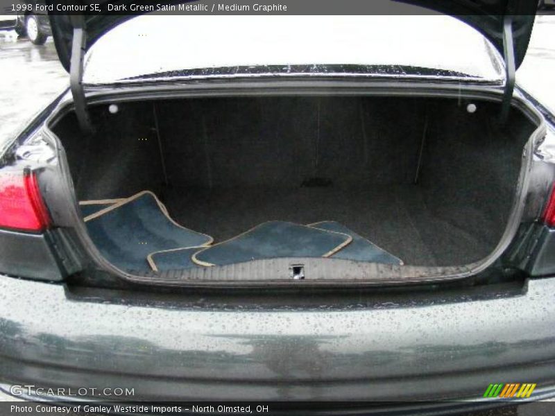 Dark Green Satin Metallic / Medium Graphite 1998 Ford Contour SE