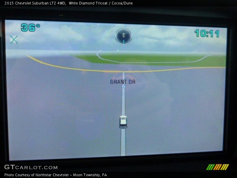 White Diamond Tricoat / Cocoa/Dune 2015 Chevrolet Suburban LTZ 4WD