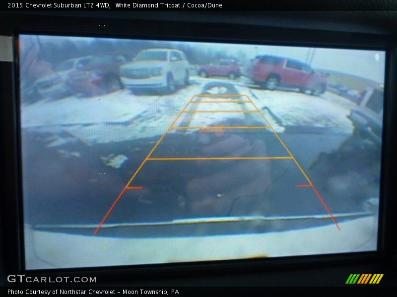 White Diamond Tricoat / Cocoa/Dune 2015 Chevrolet Suburban LTZ 4WD