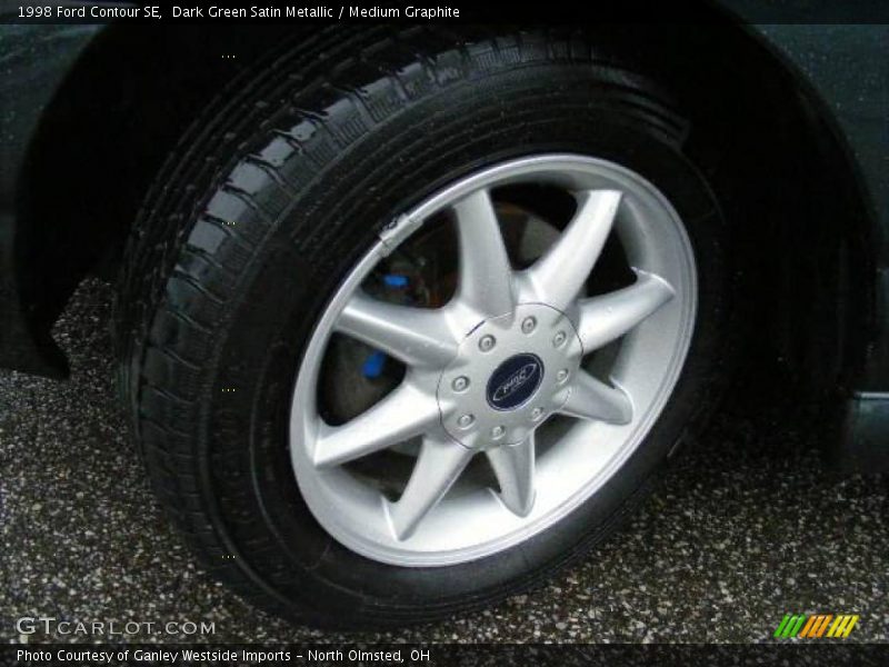 Dark Green Satin Metallic / Medium Graphite 1998 Ford Contour SE