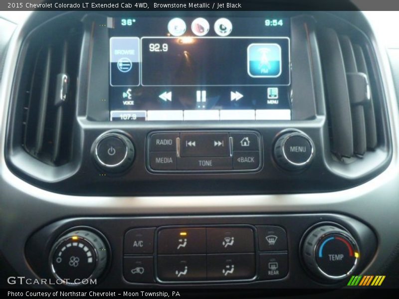 Brownstone Metallic / Jet Black 2015 Chevrolet Colorado LT Extended Cab 4WD