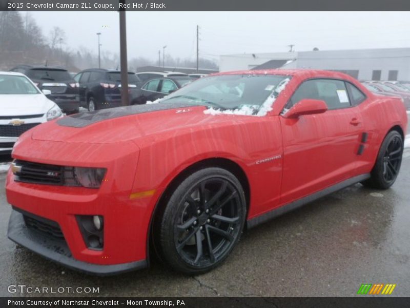 Red Hot / Black 2015 Chevrolet Camaro ZL1 Coupe
