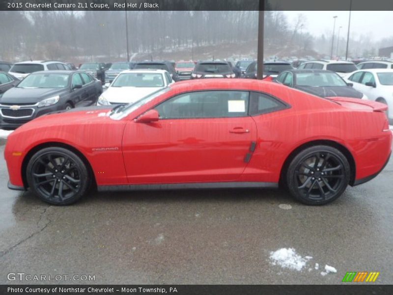Red Hot / Black 2015 Chevrolet Camaro ZL1 Coupe