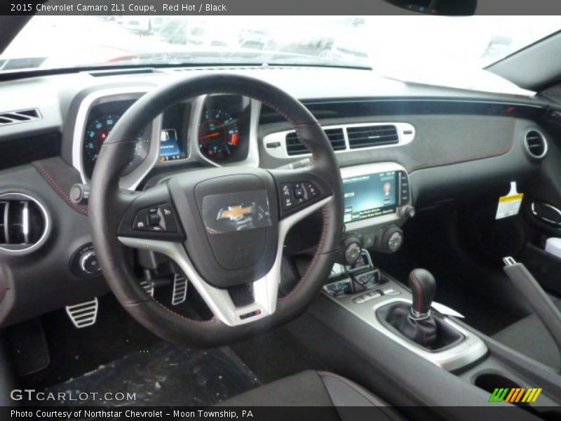 Red Hot / Black 2015 Chevrolet Camaro ZL1 Coupe