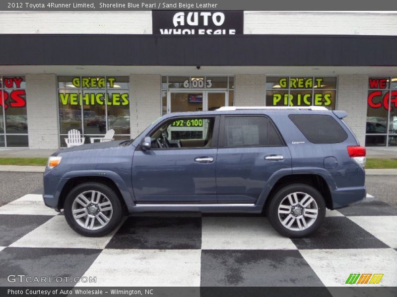 Shoreline Blue Pearl / Sand Beige Leather 2012 Toyota 4Runner Limited