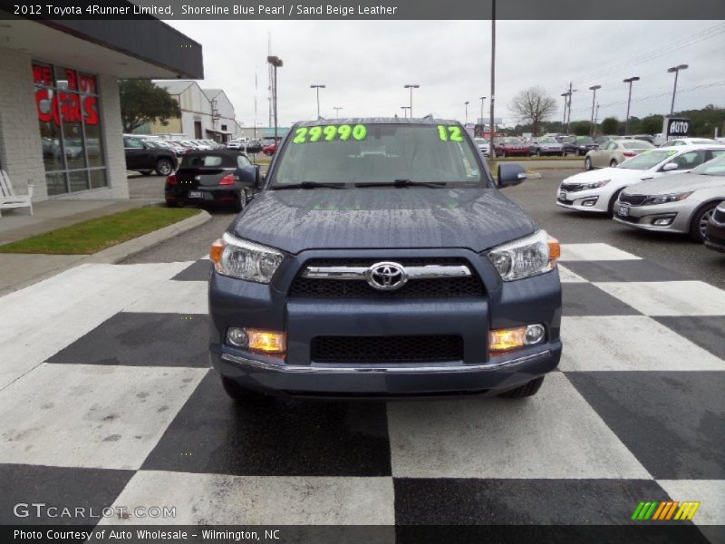 Shoreline Blue Pearl / Sand Beige Leather 2012 Toyota 4Runner Limited