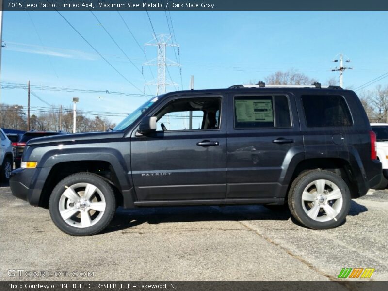 Maximum Steel Metallic / Dark Slate Gray 2015 Jeep Patriot Limited 4x4