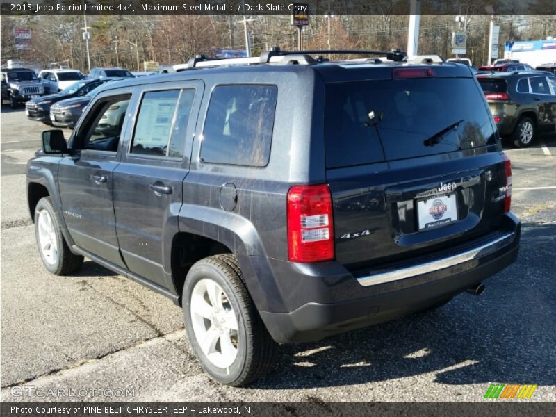 Maximum Steel Metallic / Dark Slate Gray 2015 Jeep Patriot Limited 4x4