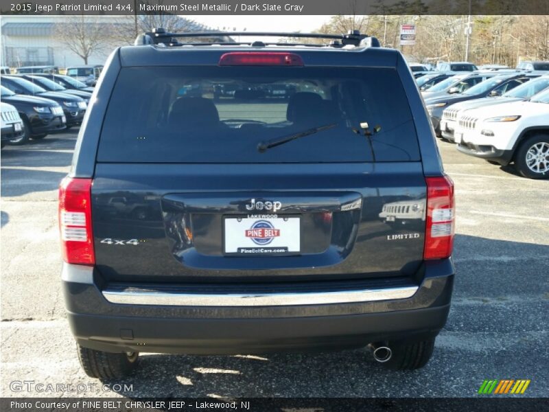 Maximum Steel Metallic / Dark Slate Gray 2015 Jeep Patriot Limited 4x4