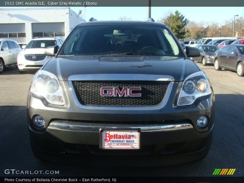 Cyber Gray Metallic / Ebony 2012 GMC Acadia SLE