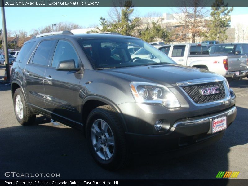 Cyber Gray Metallic / Ebony 2012 GMC Acadia SLE