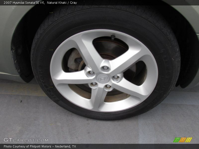 Natural Khaki / Gray 2007 Hyundai Sonata SE V6