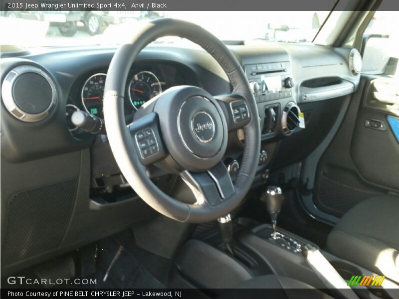 Anvil / Black 2015 Jeep Wrangler Unlimited Sport 4x4