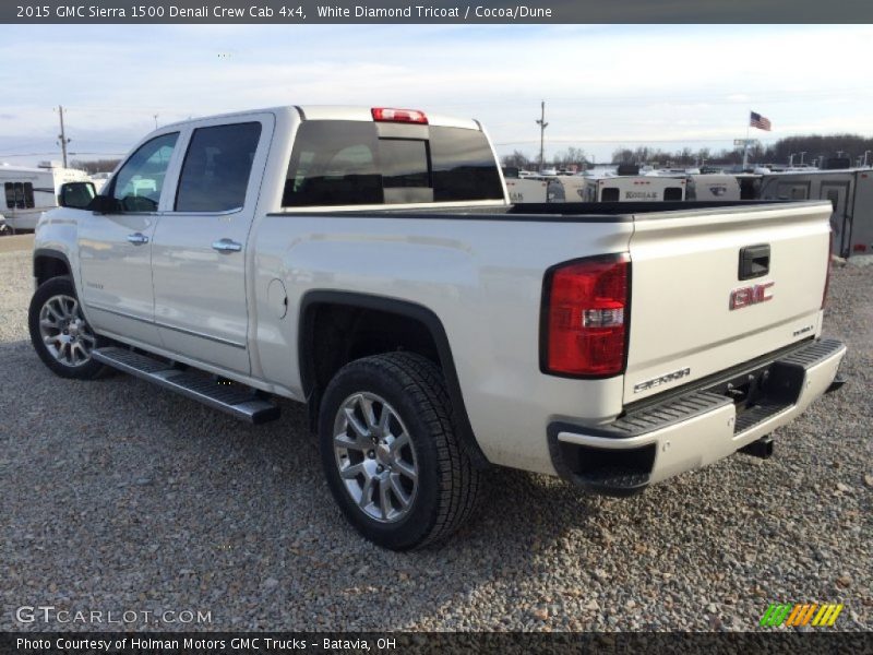 White Diamond Tricoat / Cocoa/Dune 2015 GMC Sierra 1500 Denali Crew Cab 4x4