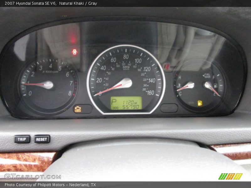 Natural Khaki / Gray 2007 Hyundai Sonata SE V6