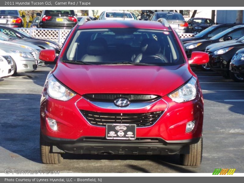 Garnet Red / Taupe 2011 Hyundai Tucson GLS