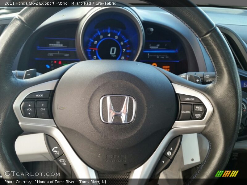 Milano Red / Gray Fabric 2011 Honda CR-Z EX Sport Hybrid
