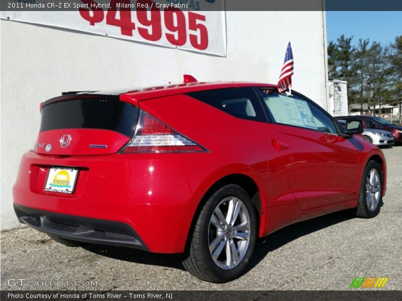 Milano Red / Gray Fabric 2011 Honda CR-Z EX Sport Hybrid