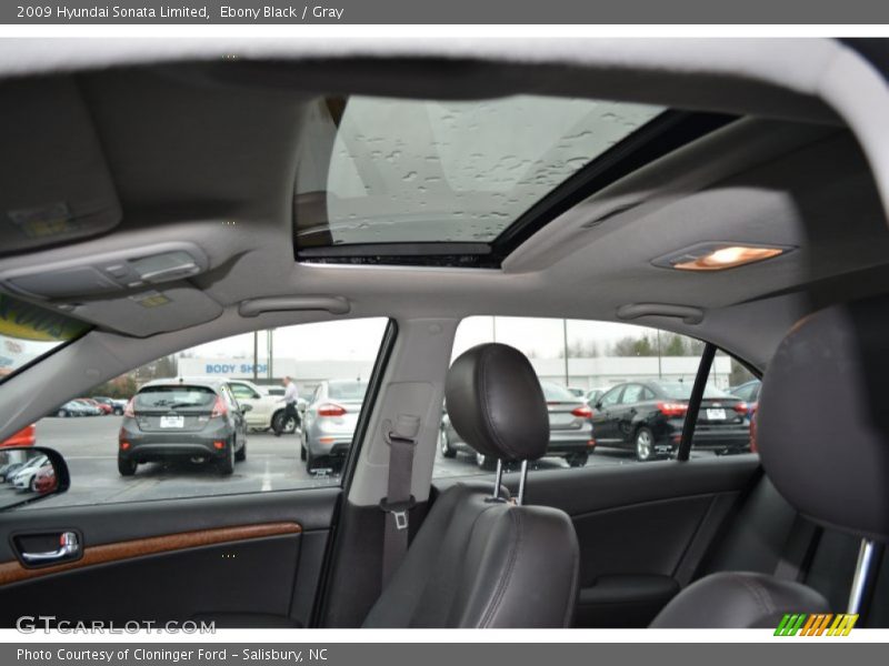 Ebony Black / Gray 2009 Hyundai Sonata Limited