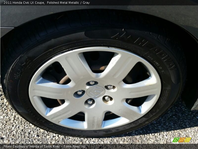 Polished Metal Metallic / Gray 2011 Honda Civic LX Coupe