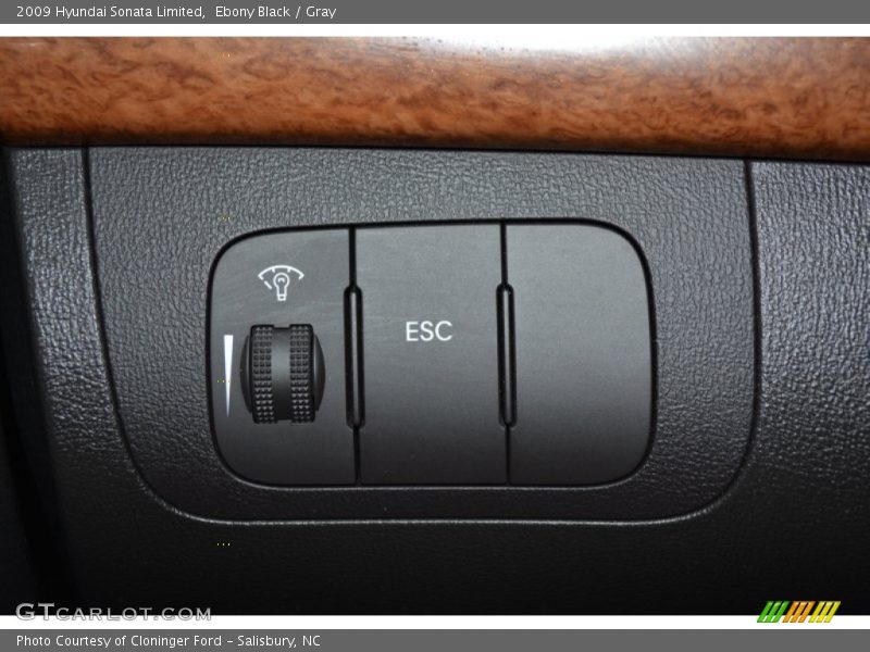 Ebony Black / Gray 2009 Hyundai Sonata Limited