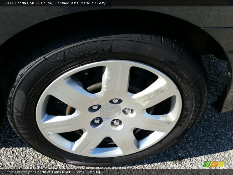 Polished Metal Metallic / Gray 2011 Honda Civic LX Coupe