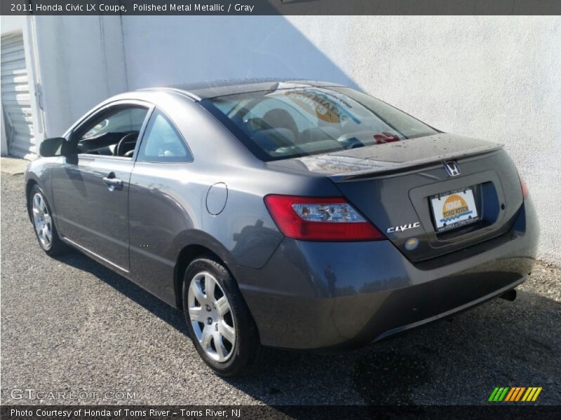 Polished Metal Metallic / Gray 2011 Honda Civic LX Coupe