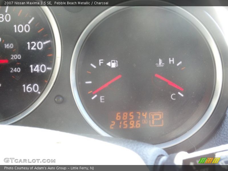 Pebble Beach Metallic / Charcoal 2007 Nissan Maxima 3.5 SE