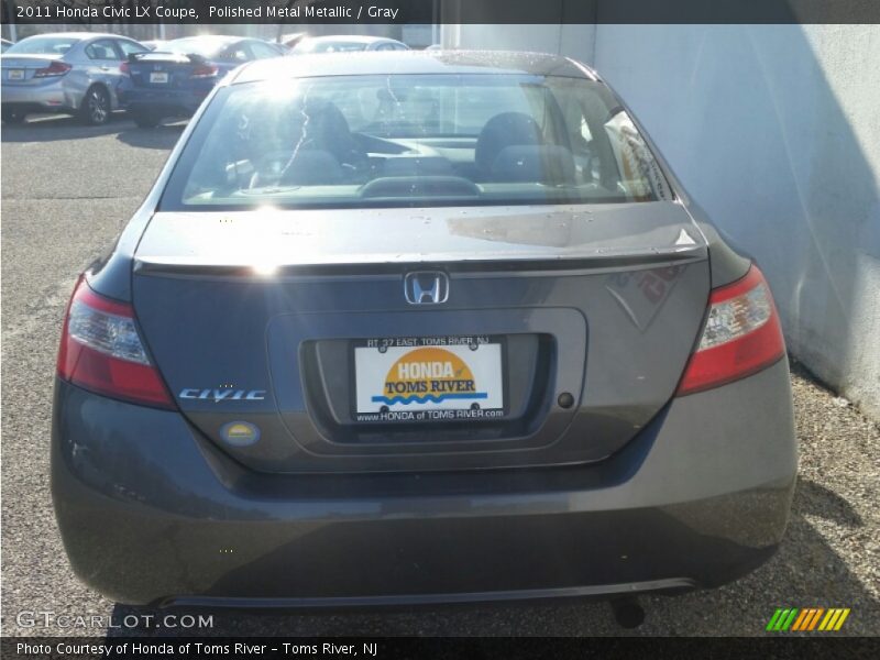 Polished Metal Metallic / Gray 2011 Honda Civic LX Coupe