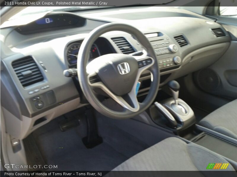 Polished Metal Metallic / Gray 2011 Honda Civic LX Coupe