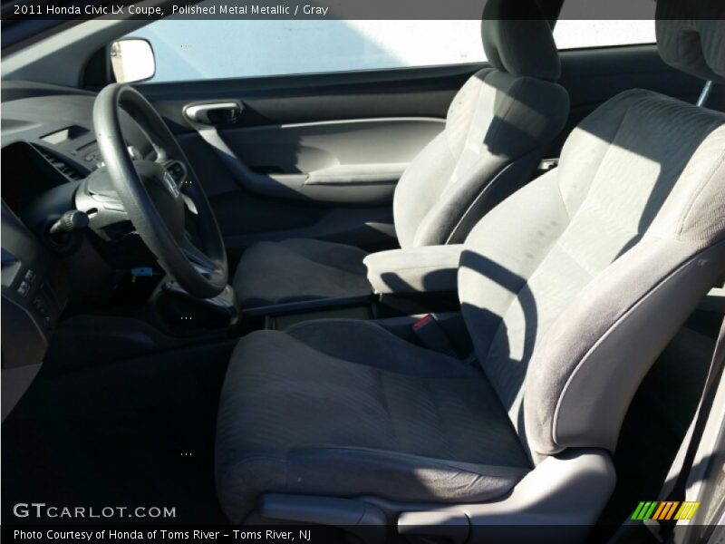 Polished Metal Metallic / Gray 2011 Honda Civic LX Coupe