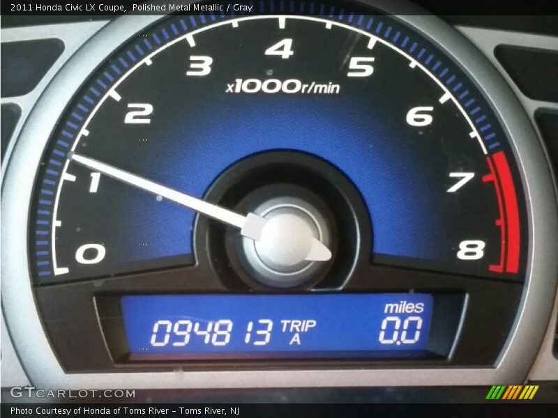 Polished Metal Metallic / Gray 2011 Honda Civic LX Coupe