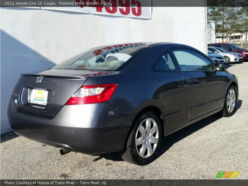 Polished Metal Metallic / Gray 2011 Honda Civic LX Coupe
