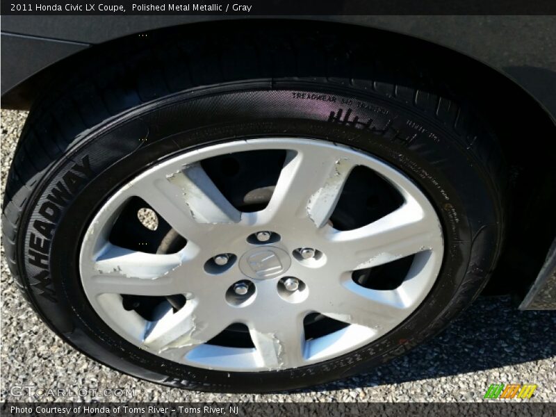 Polished Metal Metallic / Gray 2011 Honda Civic LX Coupe