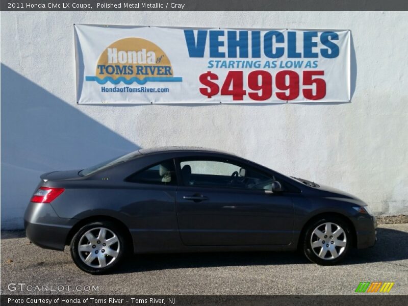 Polished Metal Metallic / Gray 2011 Honda Civic LX Coupe