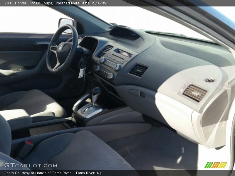 Polished Metal Metallic / Gray 2011 Honda Civic LX Coupe