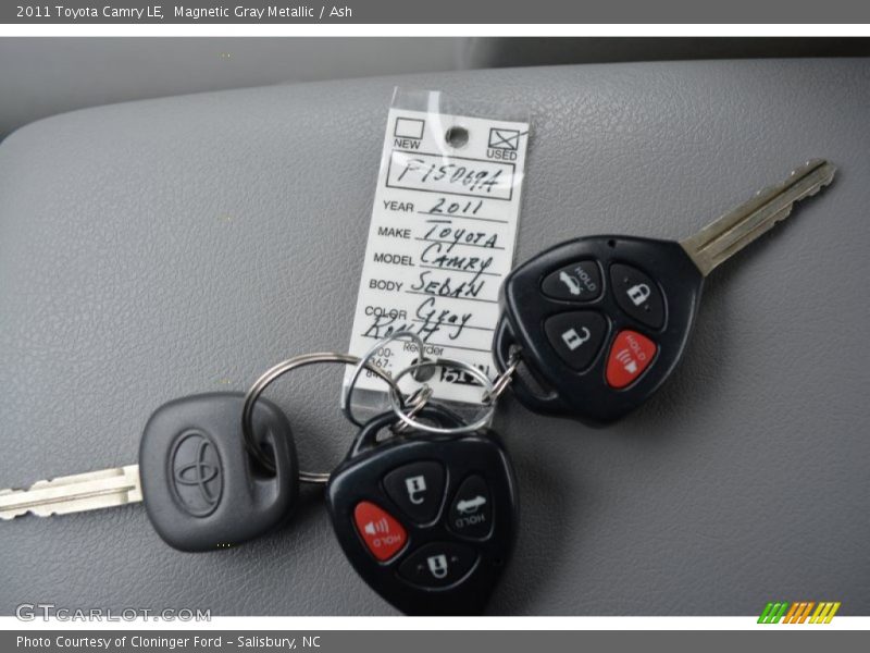 Magnetic Gray Metallic / Ash 2011 Toyota Camry LE