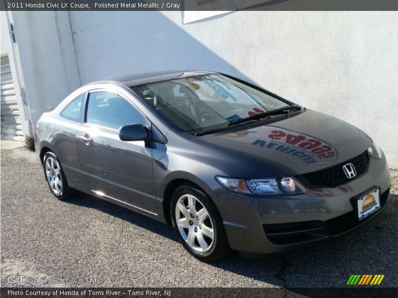 Polished Metal Metallic / Gray 2011 Honda Civic LX Coupe