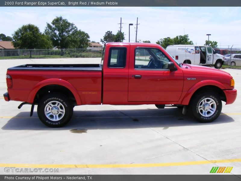 Bright Red / Medium Pebble 2003 Ford Ranger Edge SuperCab