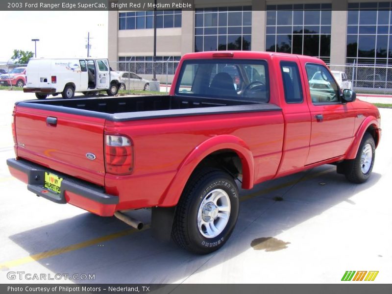 Bright Red / Medium Pebble 2003 Ford Ranger Edge SuperCab