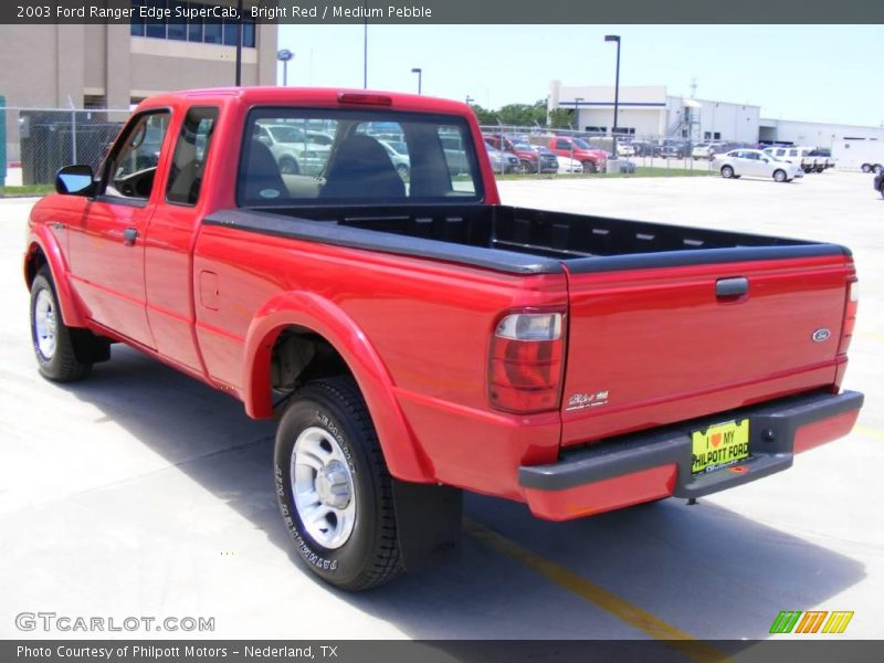 Bright Red / Medium Pebble 2003 Ford Ranger Edge SuperCab