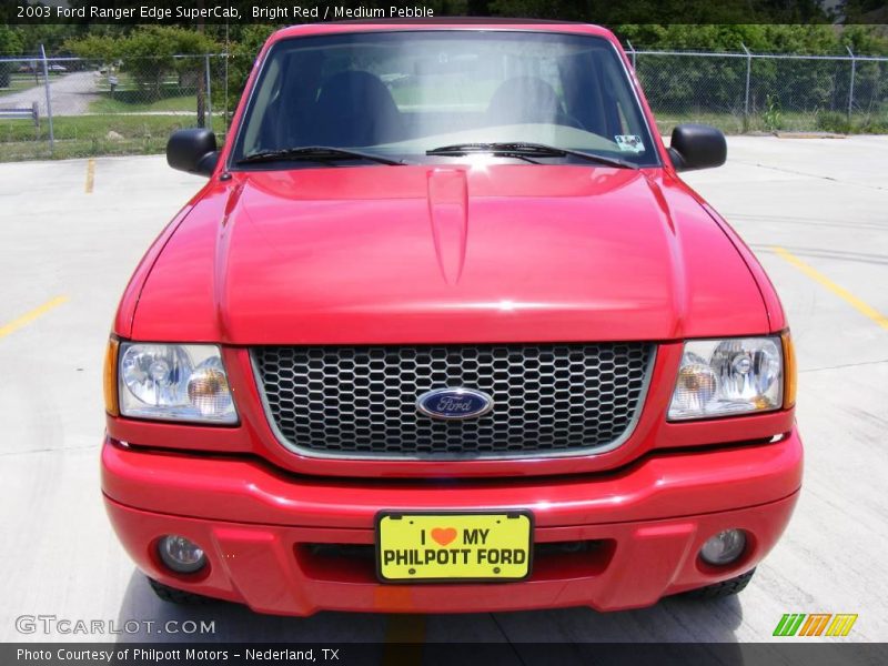 Bright Red / Medium Pebble 2003 Ford Ranger Edge SuperCab