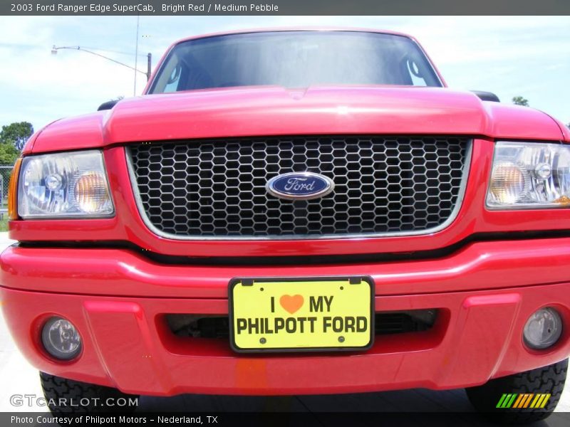 Bright Red / Medium Pebble 2003 Ford Ranger Edge SuperCab