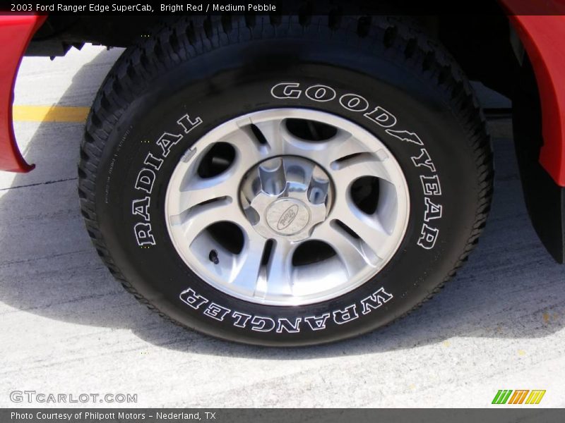 Bright Red / Medium Pebble 2003 Ford Ranger Edge SuperCab