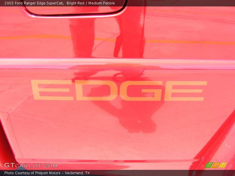 Bright Red / Medium Pebble 2003 Ford Ranger Edge SuperCab