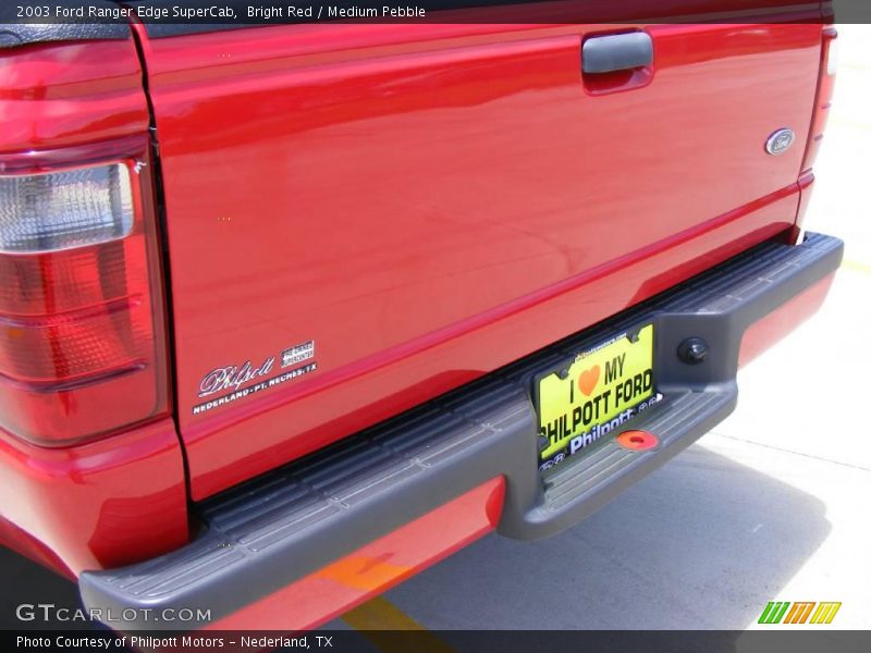 Bright Red / Medium Pebble 2003 Ford Ranger Edge SuperCab